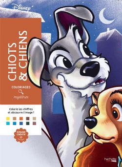 COLORIAGES MYSTÈRES DISNEY - CHIOTS ET CHIENS (LIVRE DE COLORIAGE PAR NUMÉROS)
